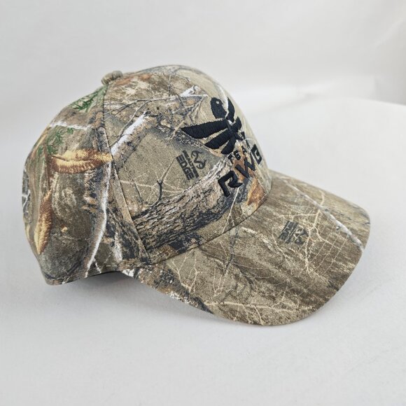 Realtree Edge Camo Hat Mens Adjustable Snapback Green Brown Team RWB Veterans - Picture 2 of 8